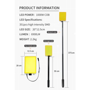 چراغ کمپینگ دو رنگ کانپکس مدل FR-06 COB RF