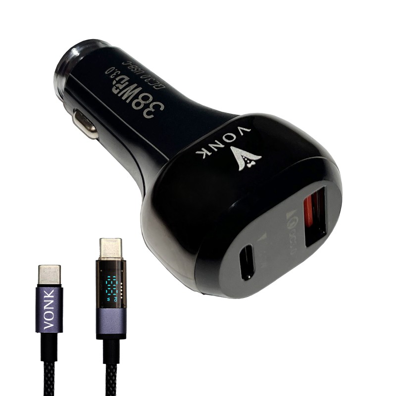 شارژر فندکی 38W VC-10 از برند VONK