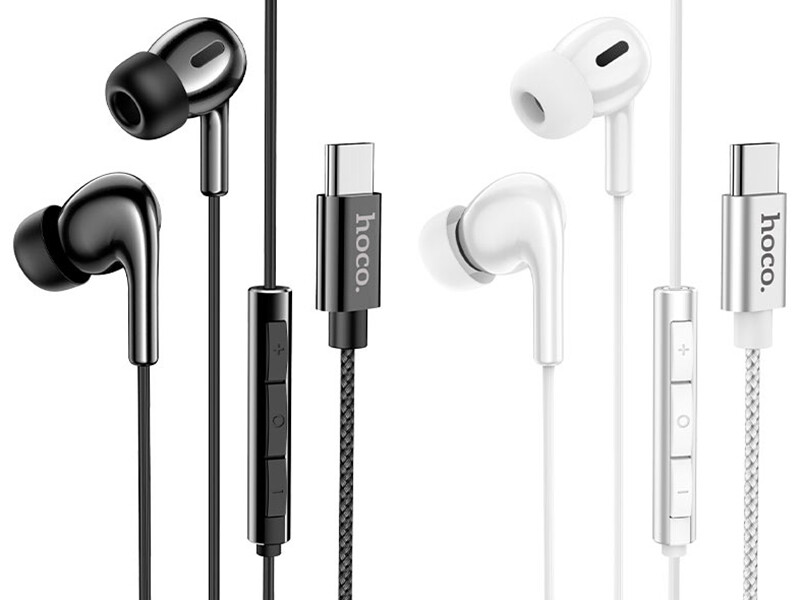 هندزفری سیمی تایپ سی هوکو Hoco Wired earphones Type-C M91 Shelly with mic