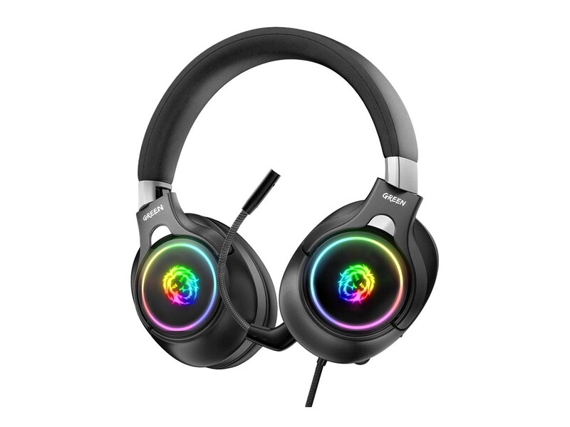 هدفون مخصوص بازی با سیم گرین Green K10 RGB Professional Gaming Headphones