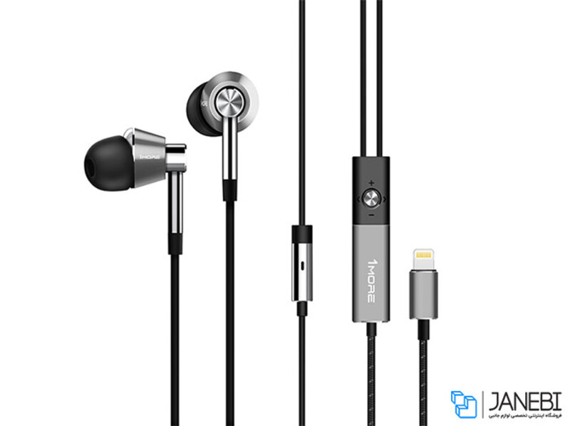 هدفون لایتنینگ 3 درایور داخل گوش لایتنینگ وان مور 1More Triple Driver Lightning In-Ear 1001L Headphones