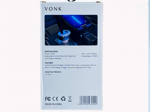 شارژر فندکی 50 وات وونک مدل VC-50 به همراه کابل USB-C