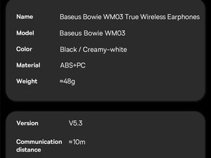 هندزفری بلوتوث بیسوس BASEUS Bowie WM03 True Wireless Earphones NGTW330302