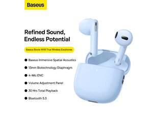 هندزفری بلوتوثی 5.3 بیسوس Baseus Wireless Headphones Bowie wx5 A00051000313-00