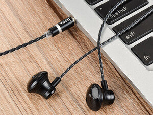 خرید هندزفری سیمی با جک 3.5 میلیمتری هوکو Hoco Wired earphones M18 Gesi Metallic with mic