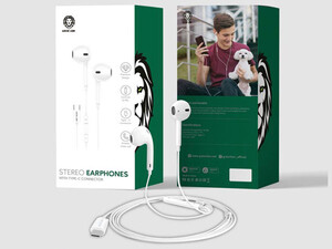 قیمت هندزفری سیمی تایپ سی گرین GREEN GNSTEARTCWH USB-C Stereo Earphones