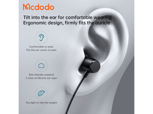 قیمت هندزفری سیمی لایتنینگ مک‌دودو MCDODO HP-1040 Earphone Earbuds Audio Lightning iPhone 13 Call Music
