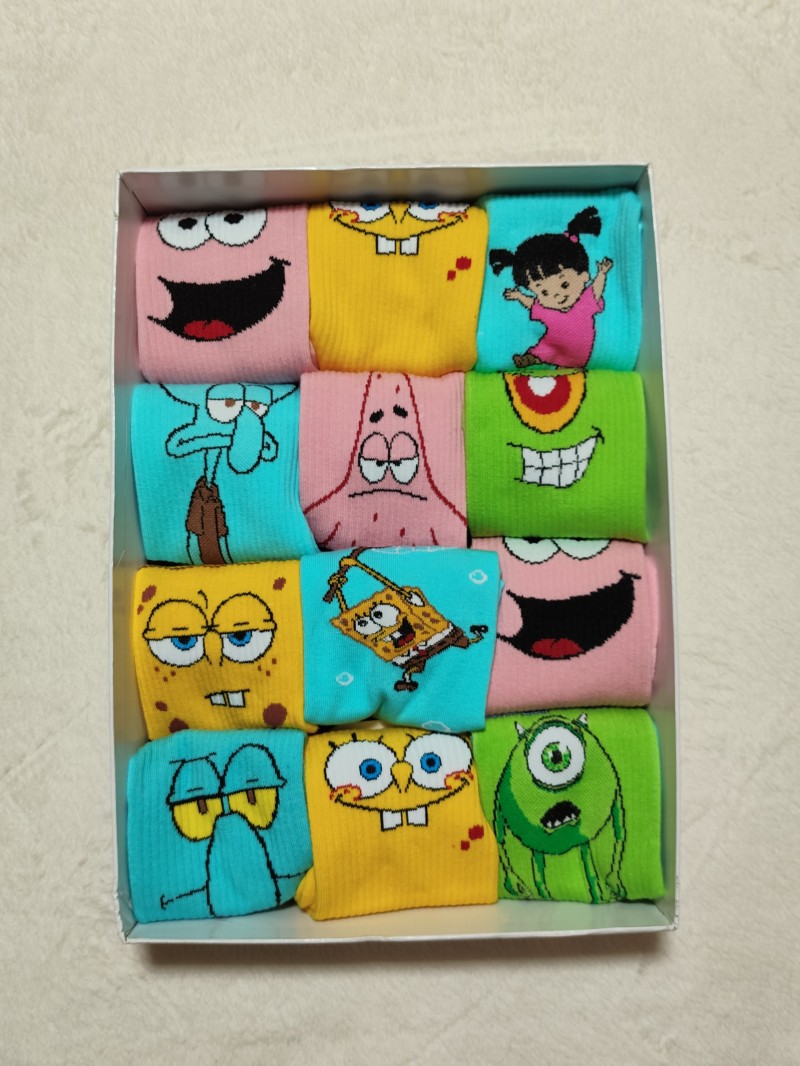 جوراب کارتونی رنگی