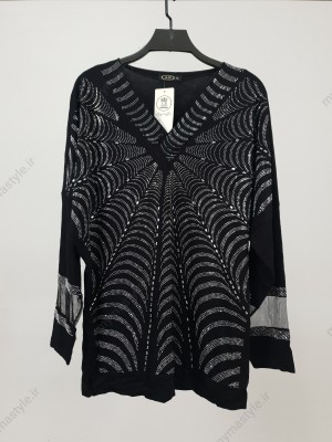 تونیک نگینی آستین بلند زنانه