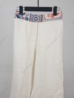 ست ژیله و شلوار زنانه گلدوزی‌شده