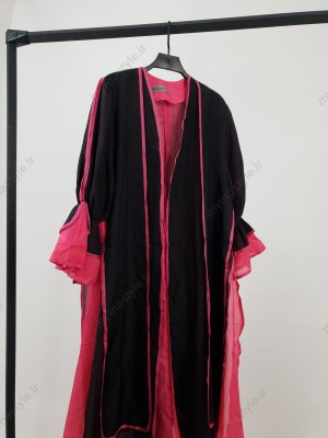 مانتو بهاره مزونی بلند جلو باز زنانه