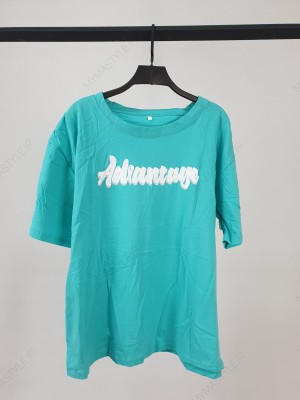 تیشرت سایز بزرگ سبز آبی