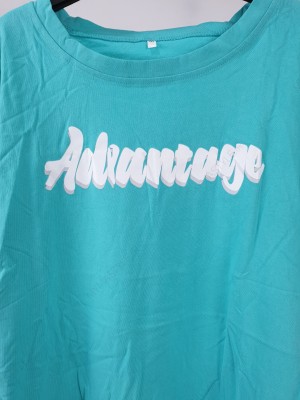 تیشرت سایز بزرگ سبزآبی