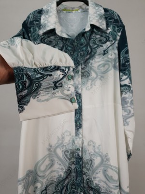 پیراهن مانتویی نوروزی با کمربند