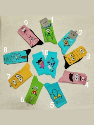 جوراب کارتونی رنگی