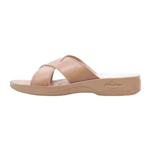 صندل طبی زنانه نادر مدل سحر X ضربدری رنگ کرم