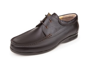 کفش طبی مردانه نادر مدل نام آور بندی رنگ قهوه ای