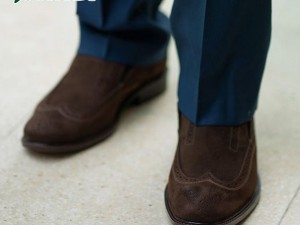 کفش هشترک مجلسی مردانه نادر نبوک کد 314 رنگ قهوه ای