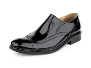 کفش هشترک مجلسی مردانه نادر مدل سفیر کشدار ورنی رنگ مشکی