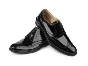 کفش هشترک مجلسی مردانه نادر مدل سفیر بندی کد 309 ورنی رنگ مشکی