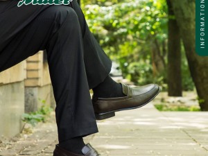 کفش مجلسی مردانه نادر مدل کلاسیک بی بند رنگ قهوه ای