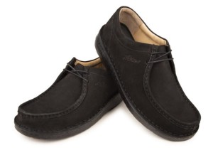 کفش طبی مردانه نادر مدل کیفی نبوک کد 115 رنگ مشکی