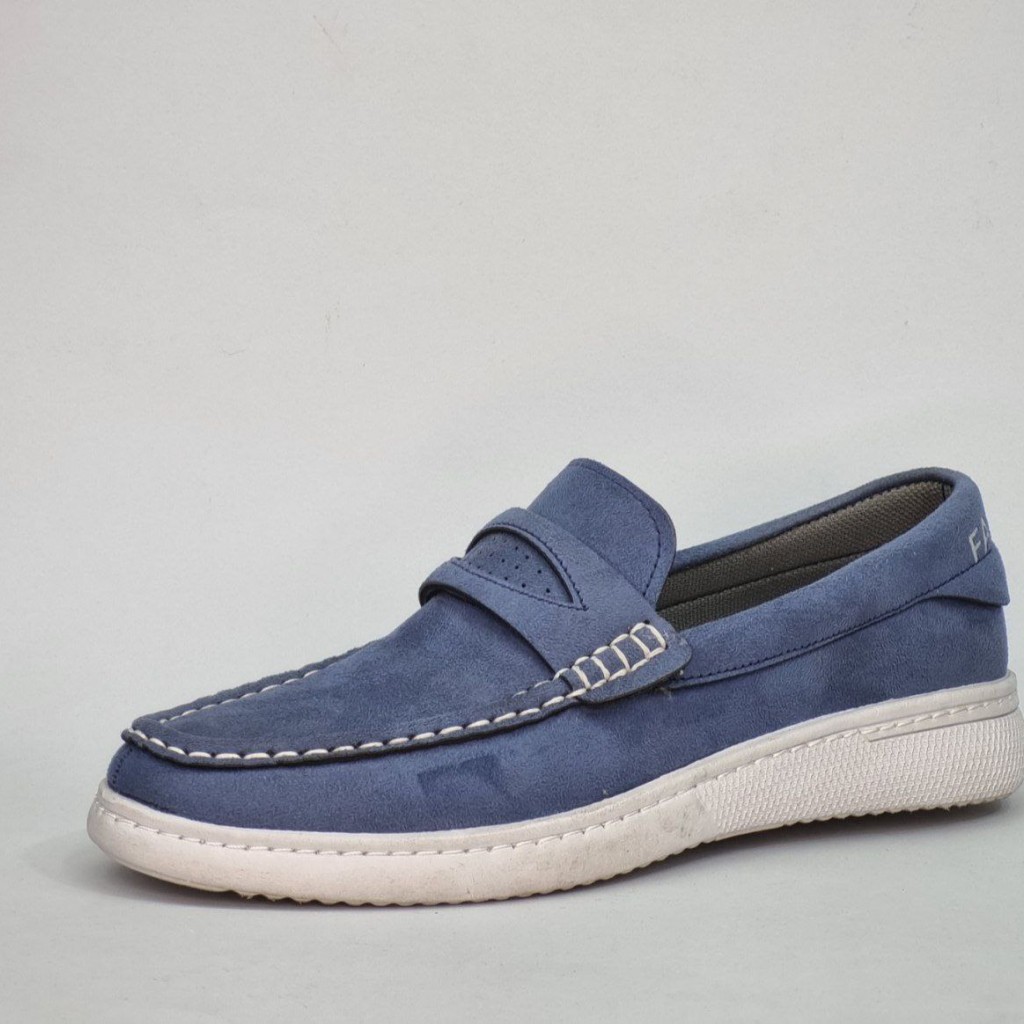 فروش ویژه کفش کالج مردانه پسرانه شیک و خاص رنگ آبی باارسال رایگان