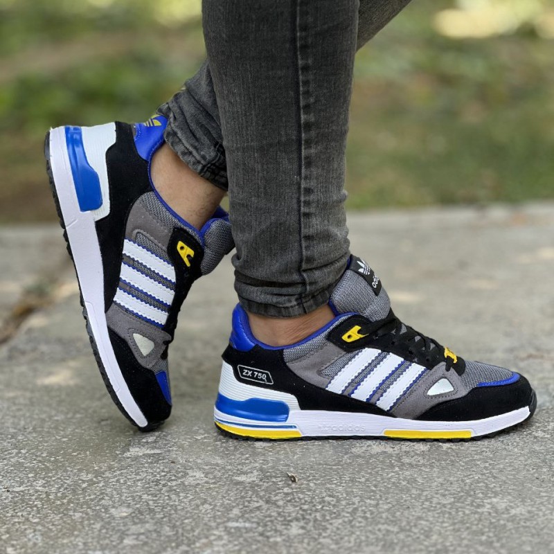 فروش ویژه کفش اسپرت مردانه پسرانه مدل ادیداس  زد ایکس  بادوام و با کیفیت رنگ طوسی سفید ابی