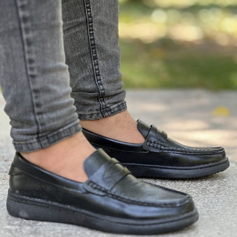 فروش فوق العاده کفش  کالج مردانه زیبا و خوش پا   رنگ  مشکی