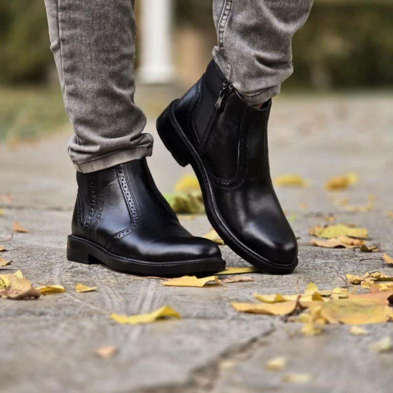 تخفیف ویژه کفش  مجلسی ونس مردانه مدل گلد طبی بی نهایت نرم رنگ مشکی  با ارسال رایگان