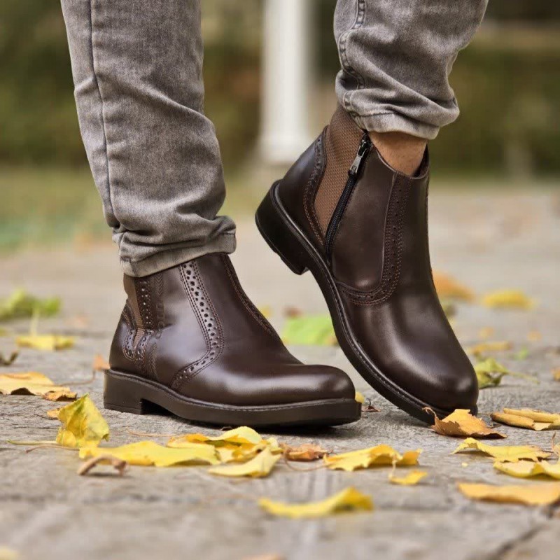 فروش باورنکردنی کفش  مجلسی ونس مردانه مدل گلد طبی بی نهایت نرم رنگ  قهوه ای جذاب و زیبا با ارسال رایگان