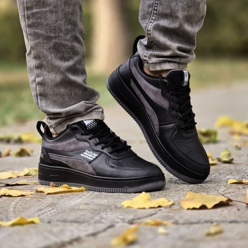 حراج باورنکردنی  کفش اسپرت مردانه و پسرانه مدل 361  بی نظیر و خاص رنگ مشکی تمام  با ارسال رایگان