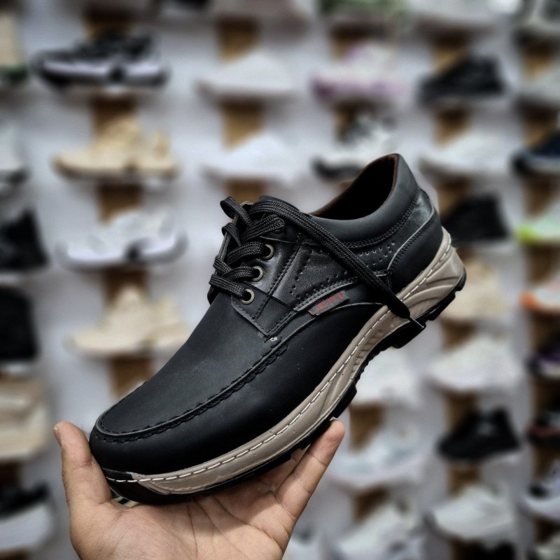 فروش ویژه روز مرد کفش طبی مجلسی اسپورت اداری مردانه رنگ  مشکی  یه کار شیک با ارسال رایگان