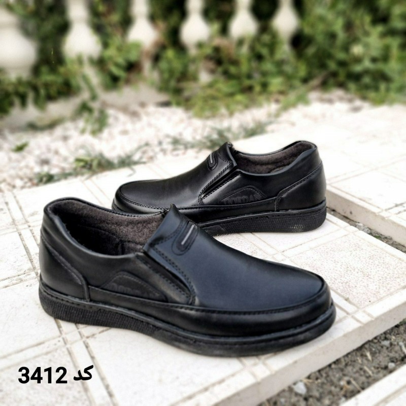 فروش شگفت انگیز  کفش مجلسی اداری مردانه پسرانه شیک و جذاب رنگ مشکی باارسال رایگان