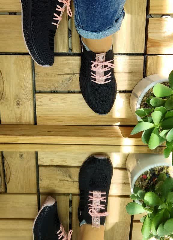 حراج بی نظیر کفش اسپرت زنانه و دخترانه  جورابی مدل fashion  با طرحی جدید و خاص  رنگ مشکی صورتی باارسال رایگان کد 5051