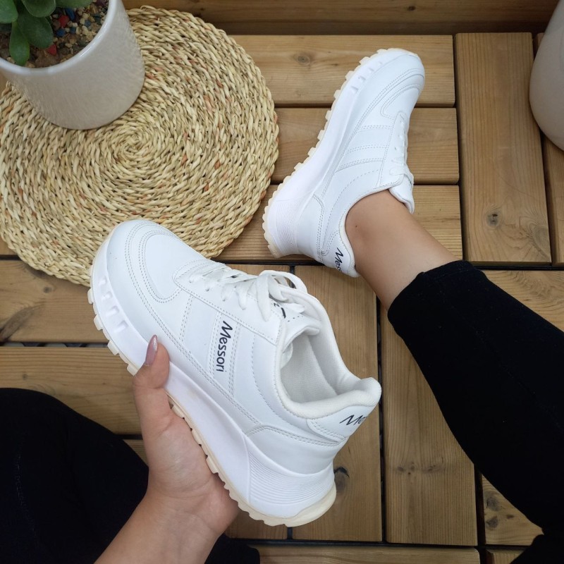 کفش اسپرت دخترانه و زنانه مدل Messori رنگ سفید