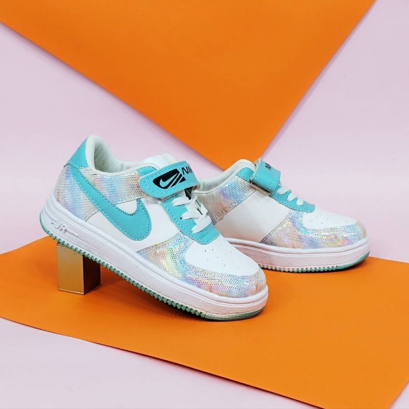 کفش کتونی  اسپرت بچگانه مدل نایک سفید ابی