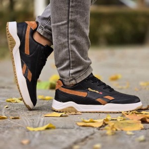 فروش باورنکردنی  کفش اسپرت  مردانه و پسرانه  مدل ریبوک زیبا و جدید رنگ مشکی قهوه ای با ارسال رایگان