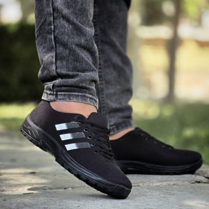 حرااااج  کفش اسپرت مردانه مدل آدیداس پرفروش و خاص رنگ مشکی سفید