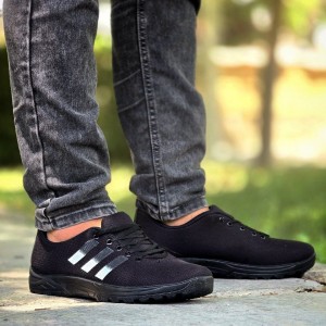 فروش خاص این هفته  کفش اسپرت مردانه مدل آسیکس  مقاوم و بادوام رنگ مشکی سفید باارسال رایگان