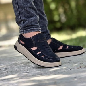 فرووووش ویژه کفش تابستانه مردانه شیک و عالی  رنگ مشکی باارسال رایگان