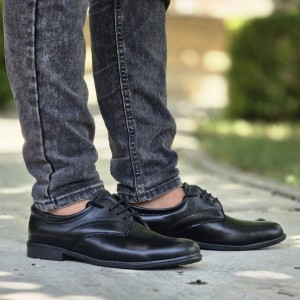 حراج کفش مجلسی اداری مردانه پسرانه پرفروش و جدید رنگ مشکی  باارسال رایگان