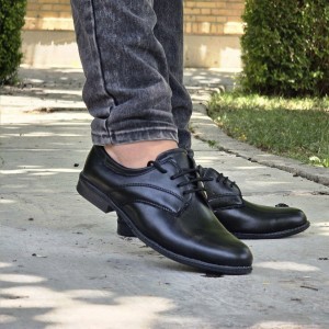 حراج کفش مجلسی اداری مردانه پسرانه پرفروش و جدید رنگ مشکی  باارسال رایگان