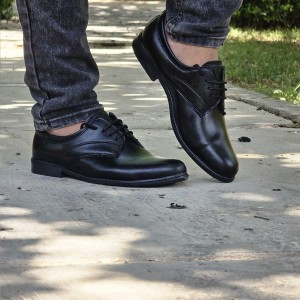 حراج کفش مجلسی اداری مردانه پسرانه پرفروش و جدید رنگ مشکی  باارسال رایگان