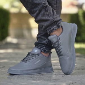 حراج فوق العاده کفش اسپرت مردانه پسرانه  مدل ونس شیک و راحت رنگ طوسی ارسال رایگان