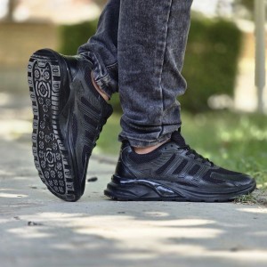 فروش بی نظیر  کفش اسپرت مردانه پسرانه مدل ادیداس راحت و مقاوم  رنگ سفید مشکی ارسال رایگان