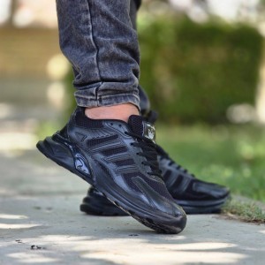 فروش بی نظیر  کفش اسپرت مردانه پسرانه مدل ادیداس راحت و مقاوم  رنگ سفید مشکی ارسال رایگان