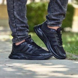 فروش بی نظیر  کفش اسپرت مردانه پسرانه مدل ادیداس راحت و مقاوم  رنگ سفید مشکی ارسال رایگان