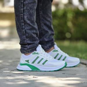 فروش بی نظیر  کفش اسپرت مردانه پسرانه مدل ادیداس راحت و مقاوم  رنگ سفید مشکی ارسال رایگان