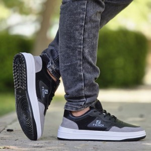 فروش ویژه کفش اسپرت ست زنانه و مردانه مدل فندی خاص و راحت  رنگ سفید طوسی قهوه ای